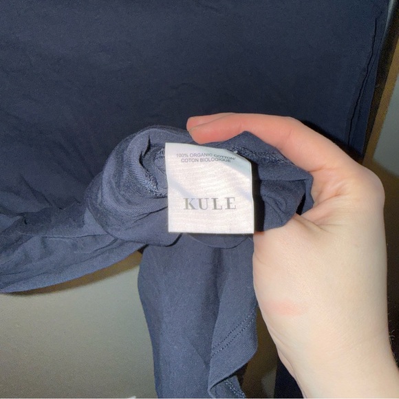 KULE Navy Turtleneck Sweater organic cotton - Picture 6 of 6